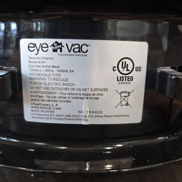 Eye-Vac Home Touchless Vacuum Cleaner dust pan 1000W Black pet hair hair salon - Picture 3 of 4